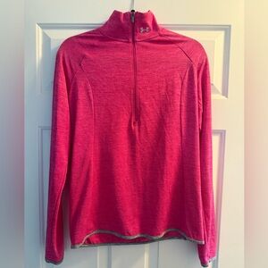 Under Armour Fuchsia Quarter-Zip Top